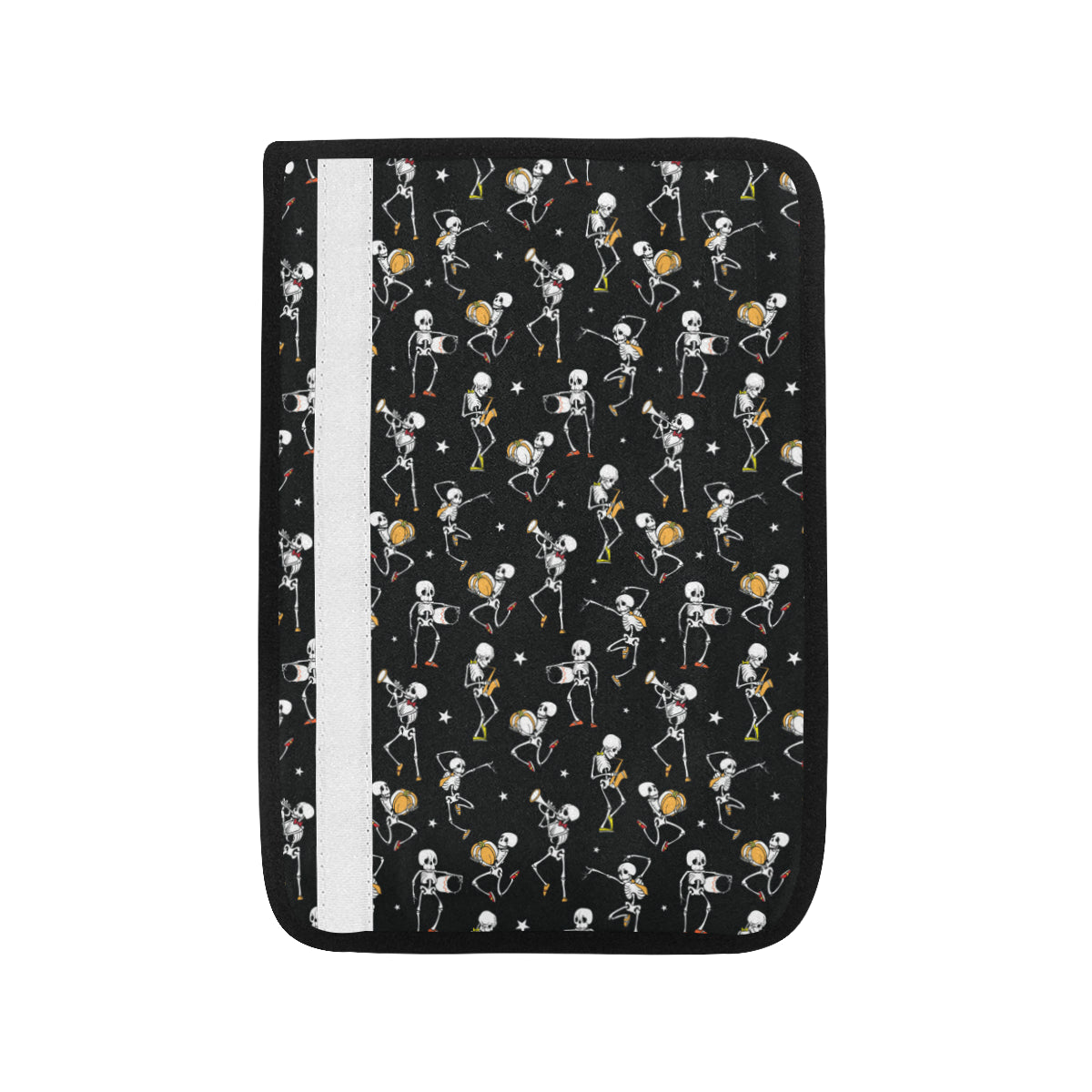 Skeleton Dance Print Car Seat Belt Cover