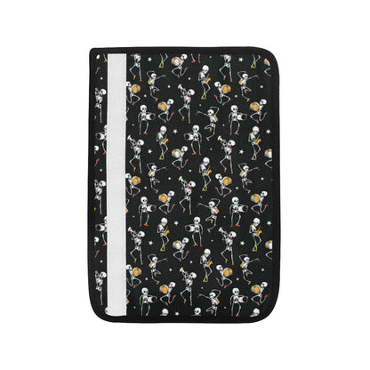 Skeleton Dance Print Car Seat Belt Cover