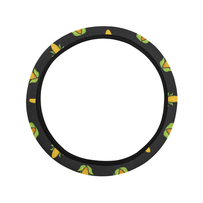 Corn Pattern Print Design 04 Steering Wheel Cover with Elastic Edge