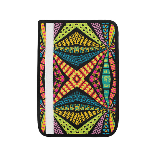 Kaleidoscope Pattern Print Design 05 Car Seat Belt Cover