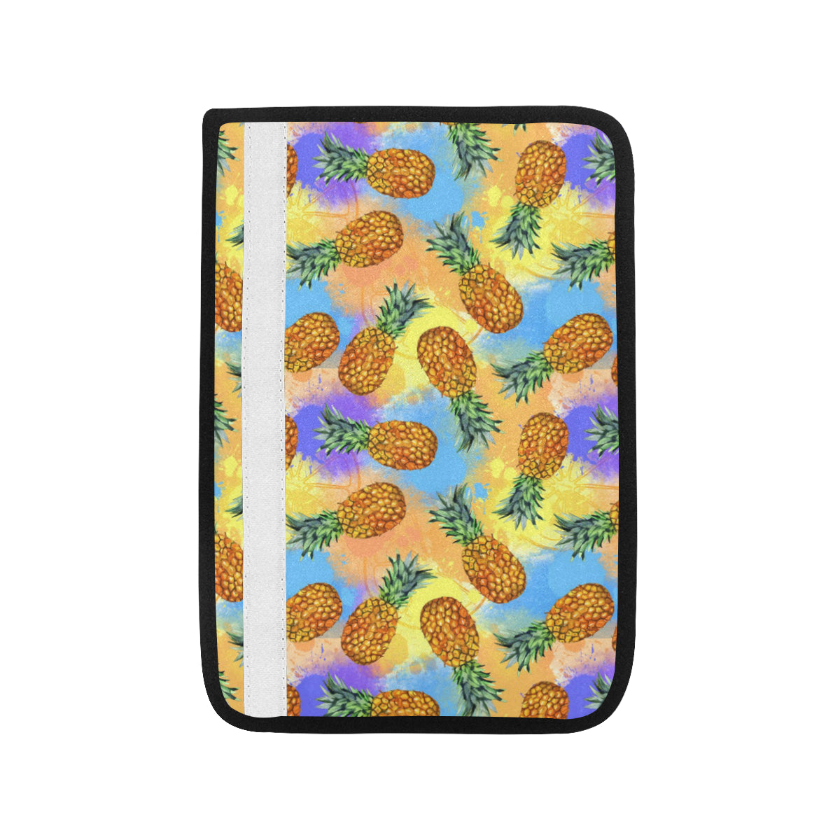 Pineapple Pattern Print Design PP09 Car Seat Belt Cover