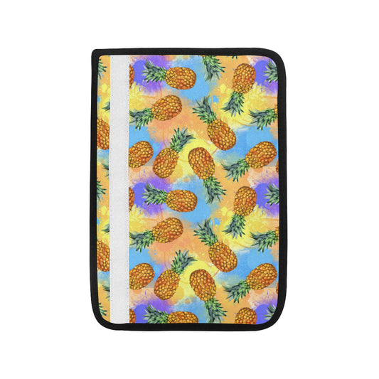 Pineapple Pattern Print Design PP09 Car Seat Belt Cover