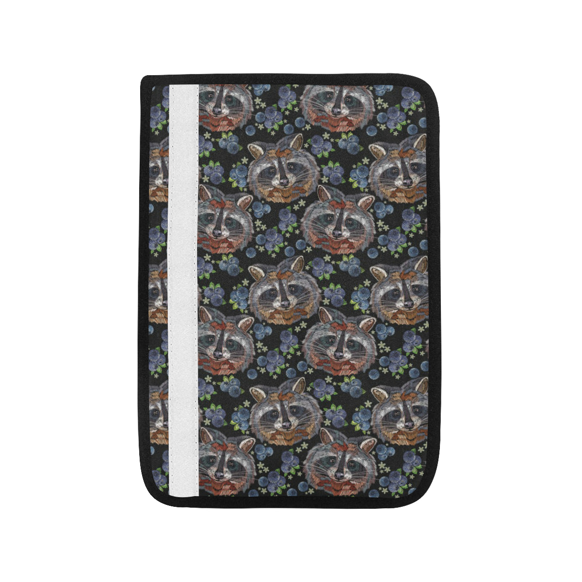 Raccoon Pattern Print Design A03 Car Seat Belt Cover
