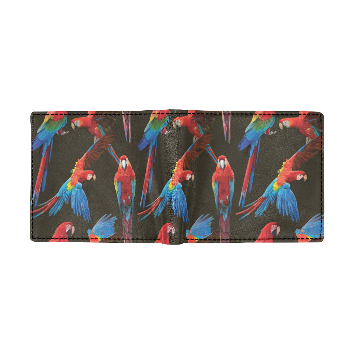 Macaw Pattern Print Design 04 Men's ID Card Wallet