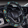 Sea Turtle Colorful with bubble Print Steering Wheel Cover with Elastic Edge