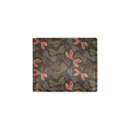 Dragonfly Pattern Print Design 02 Men's ID Card Wallet