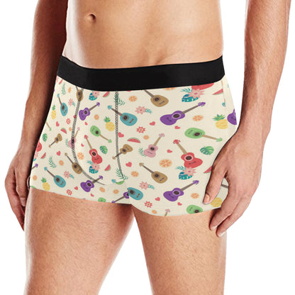 Ukulele Pattern Print Design 01 Men's Boxer Briefs