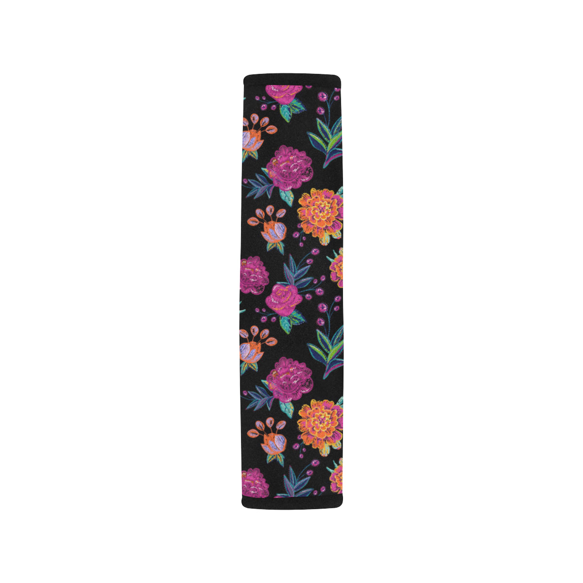Marigold Pattern Print Design MR02 Car Seat Belt Cover