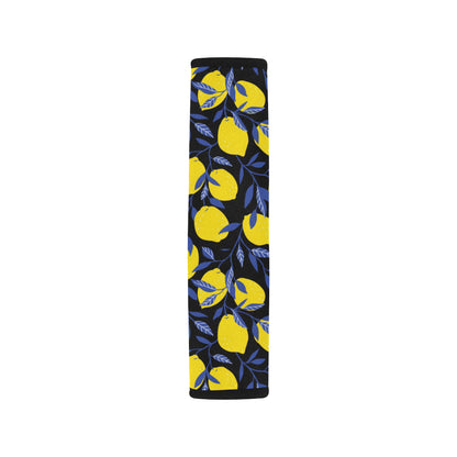 Lemon Pattern Print Design LM01 Car Seat Belt Cover