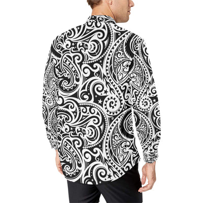 Polynesian Traditional Tribal Men's Long Sleeve Shirt