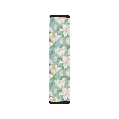 Lily Pattern Print Design LY09 Car Seat Belt Cover