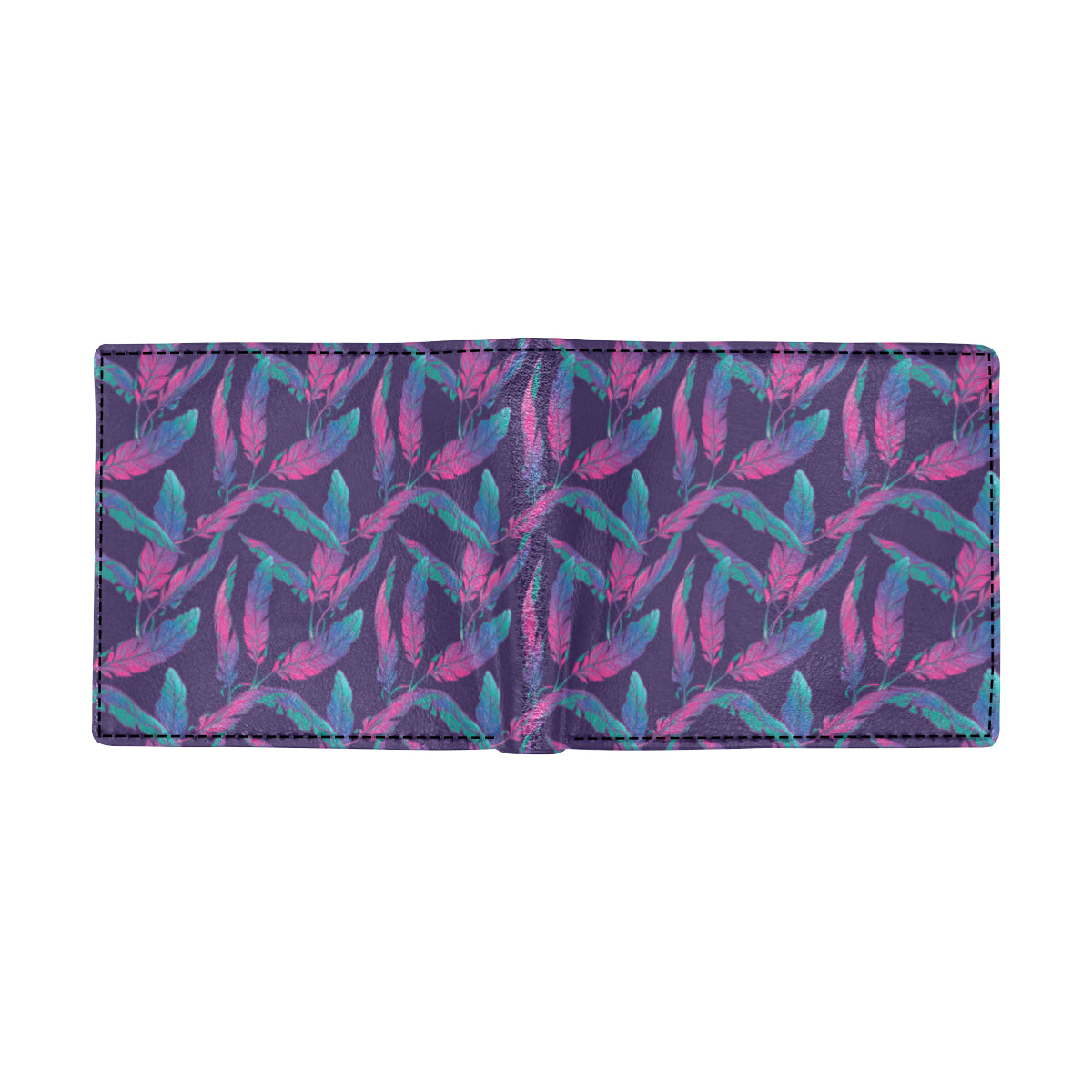 Banana Leaf Pattern Print Design 08 Men's ID Card Wallet