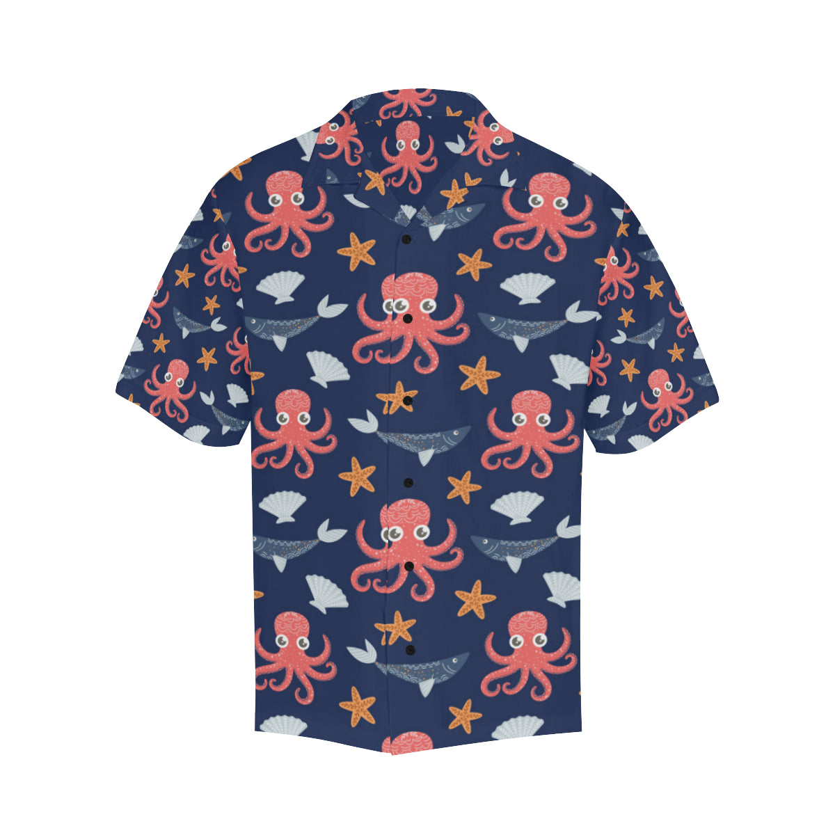 Octopus Pattern Print Design A04 Men's Hawaiian Shirt