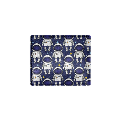 Astronaut Pattern Print Design 01 Men's ID Card Wallet