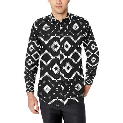 Native Pattern Print Design A04 Men's Long Sleeve Shirt