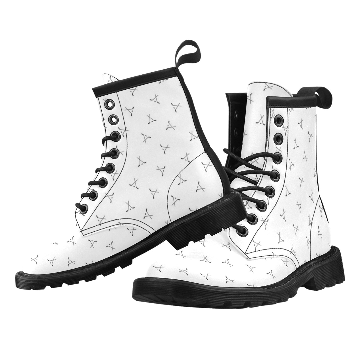 Hockey Print Design LKS304 Women's Boots