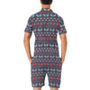 Reindeer Print Design LKS405 Men's Romper