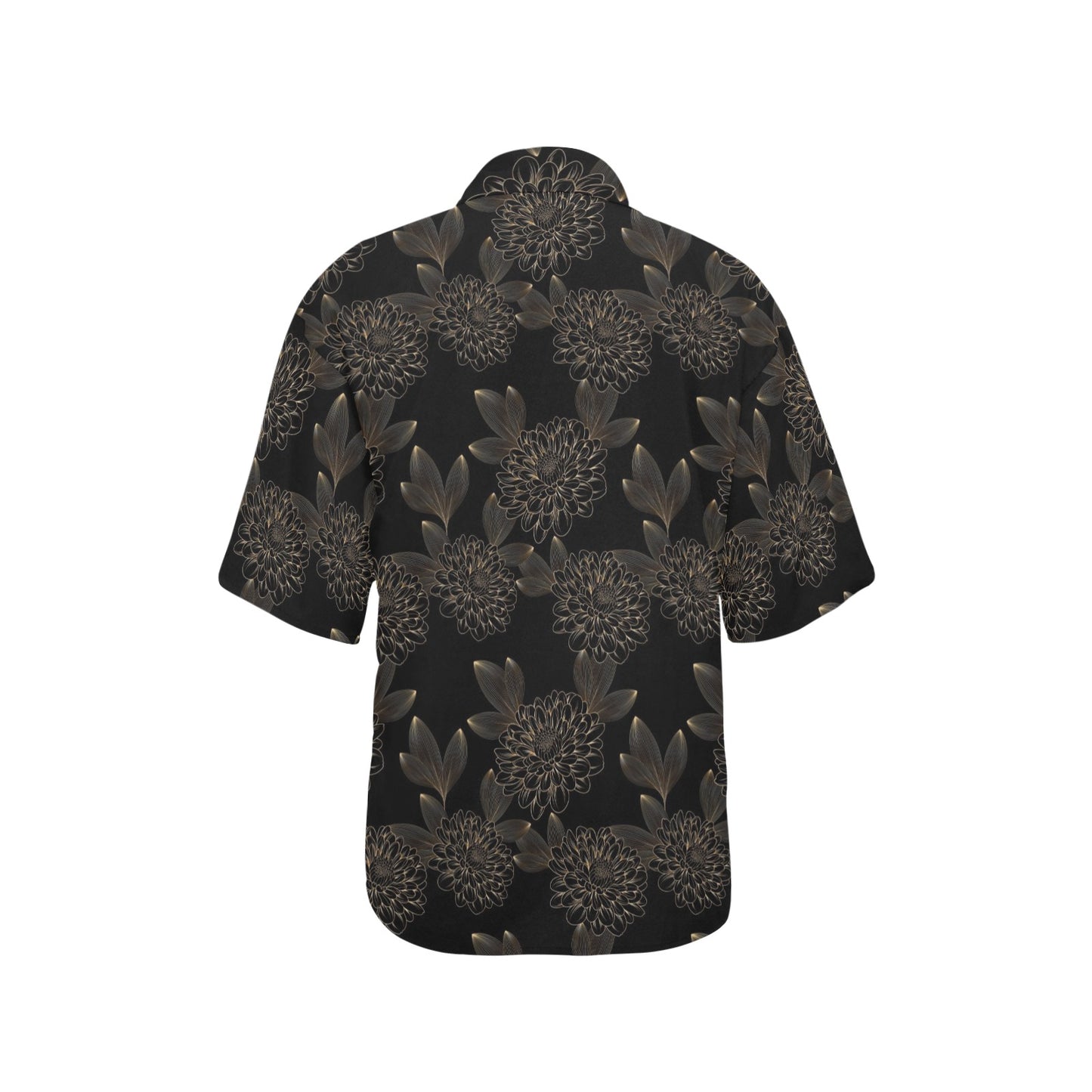 Dahlia Pattern Print Design DH04 Women's Hawaiian Shirt