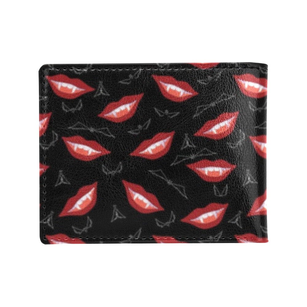 Vampire Lips Print Design LKS301 Men's ID Card Wallet