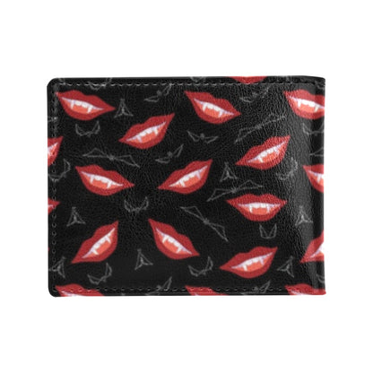 Vampire Lips Print Design LKS301 Men's ID Card Wallet