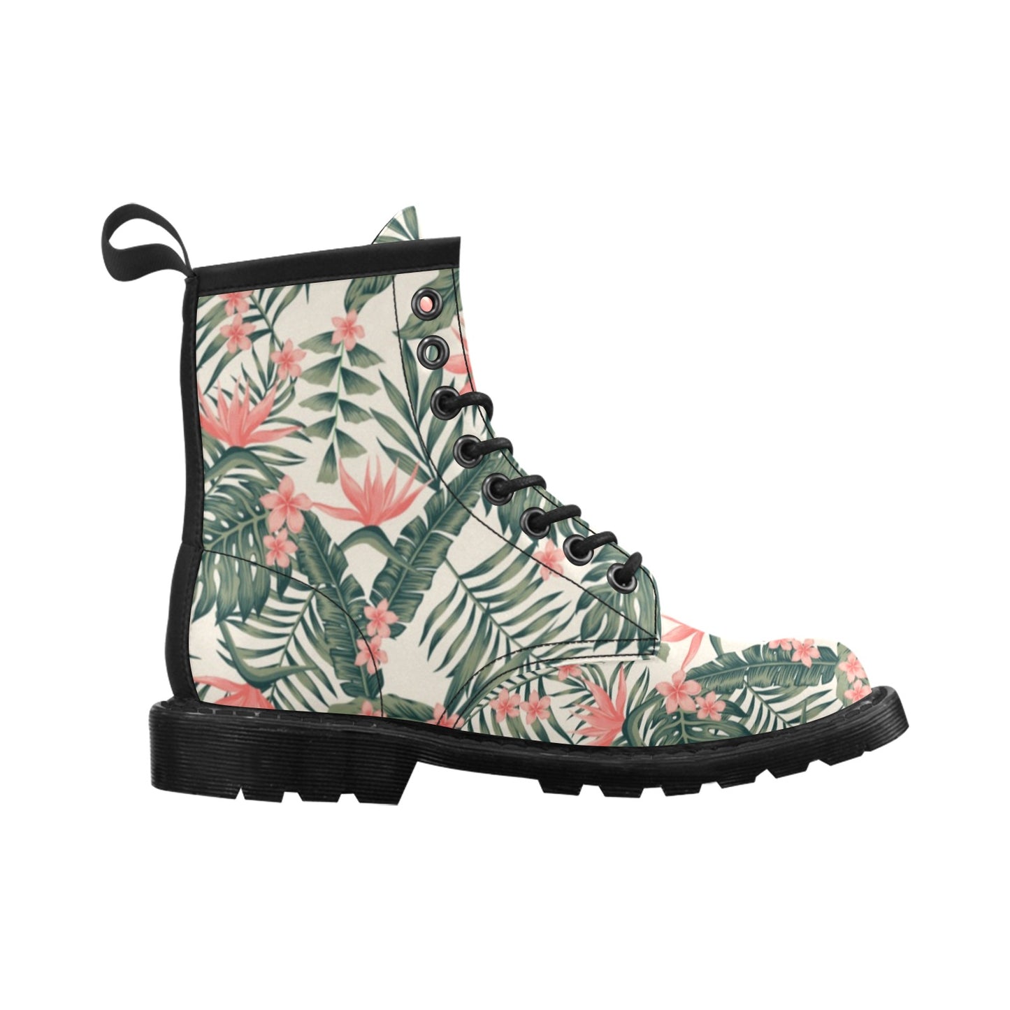 Tropical Flower Palm Leaves Women's Boots