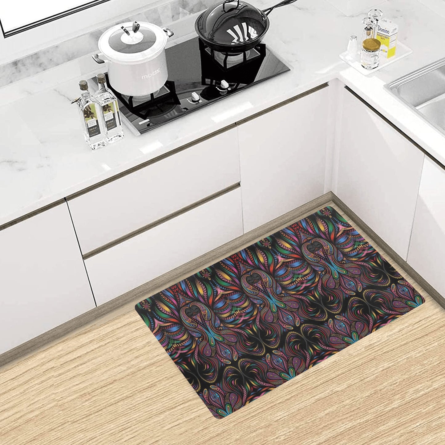 Colorful Art Wolf Kitchen Mat