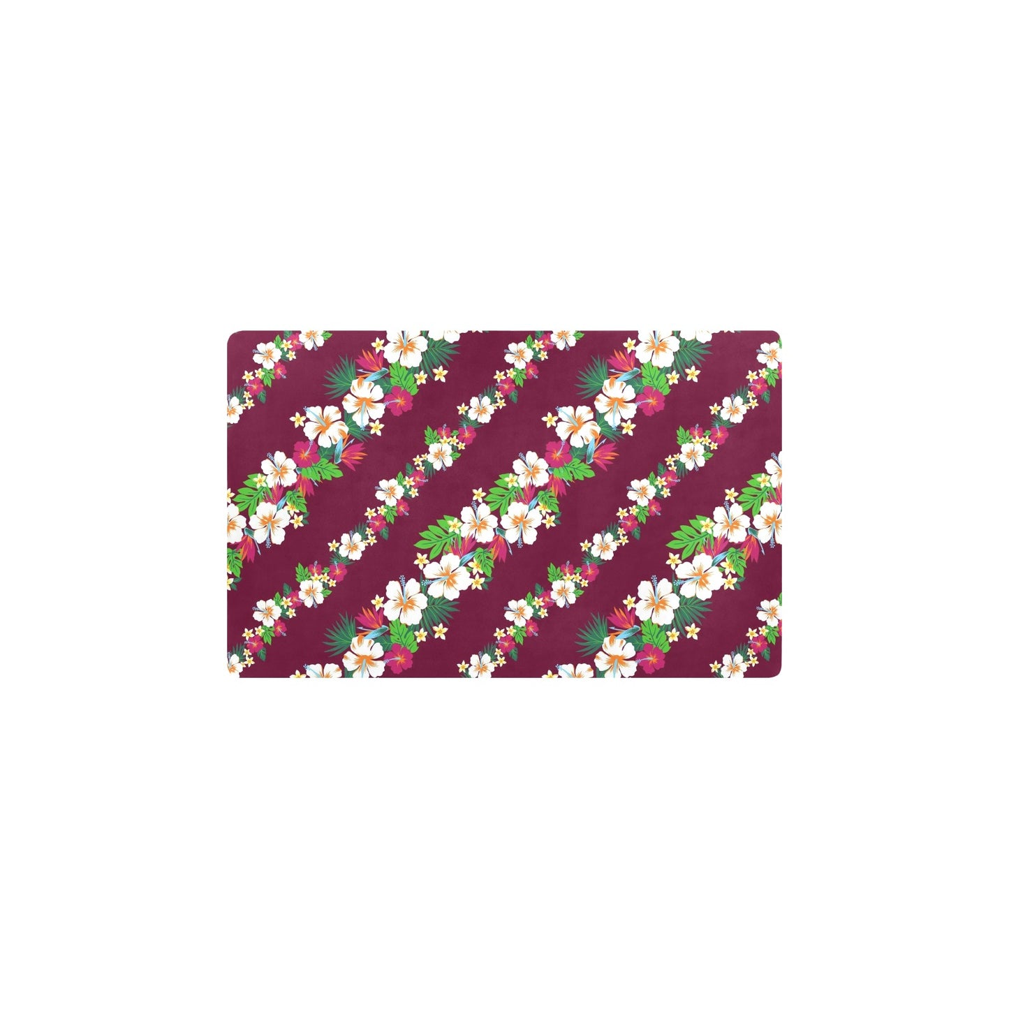Hawaiian Themed Pattern Print Design H06 Kitchen Mat