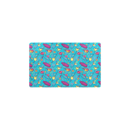 Cocktail Pattern Print Design 03 Kitchen Mat