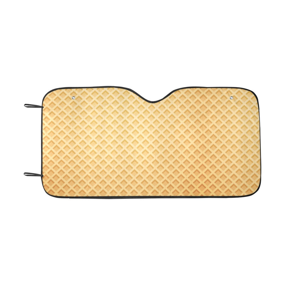 Waffle Texture Print Design LKS302 Car front Windshield Sun Shade
