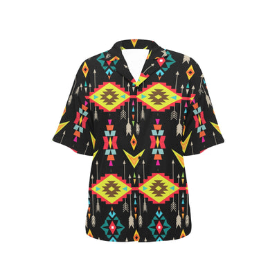 Native Pattern Print Design A05 Women's Hawaiian Shirt