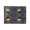 Yin Yang Neon Color Design Print Men's ID Card Wallet