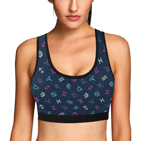 Constellation Pattern Print Design 04 Sports Bra