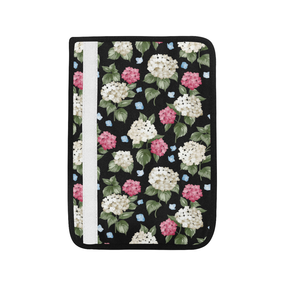 Hydrangea Pattern Print Design HD09 Car Seat Belt Cover