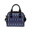 Anchor Pattern Print Design 07 Shoulder Handbag