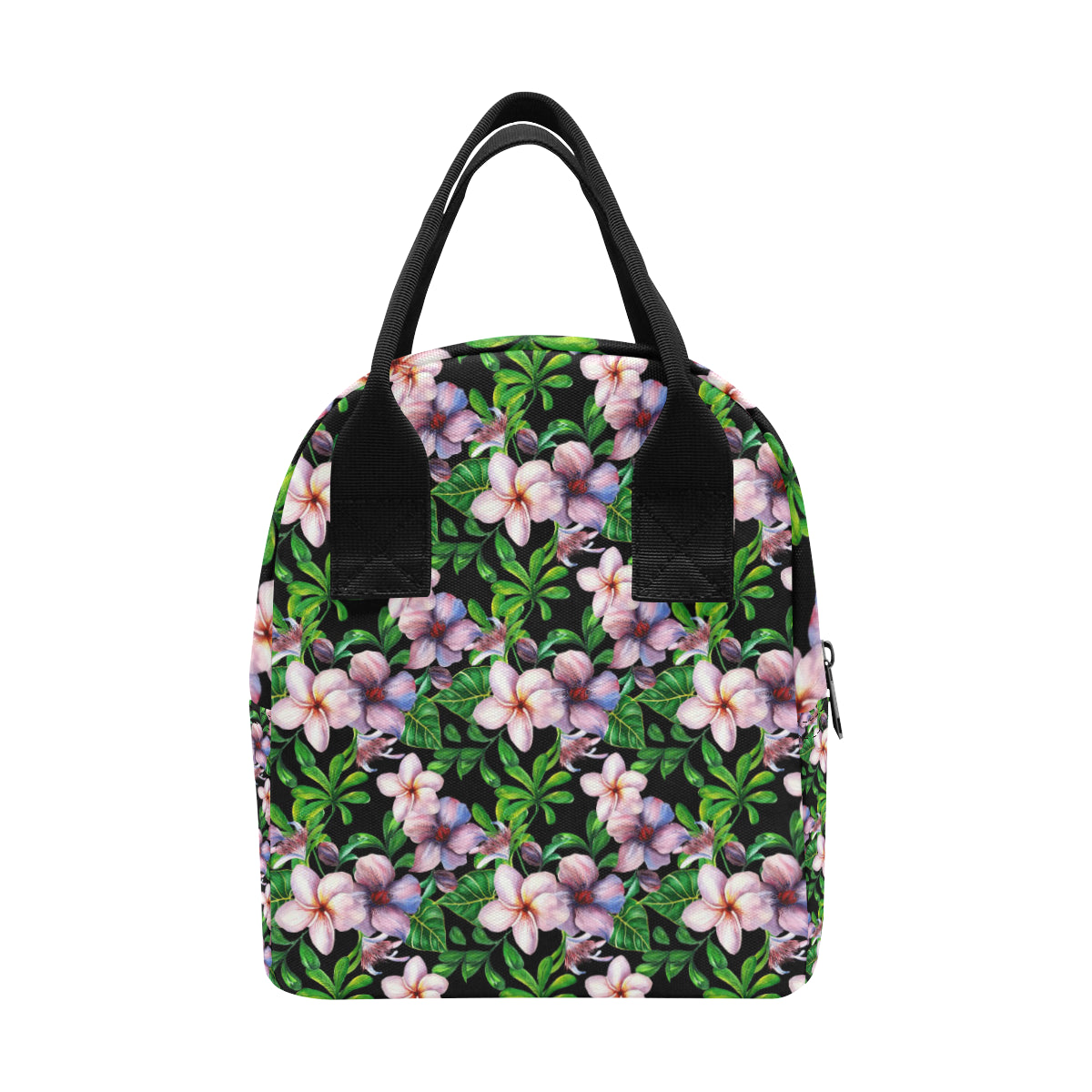 Plumeria Pattern Print Design PM01 Insulated Lunch Bag
