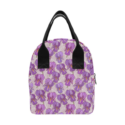 Iris Pattern Print Design IR05 Insulated Lunch Bag