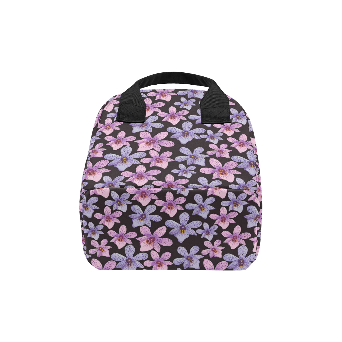 Orchid Pattern Print Design OR08 Insulated Lunch Bag