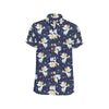 Angel Pattern Print Design 06 Men's Short Sleeve Button Up Shirt