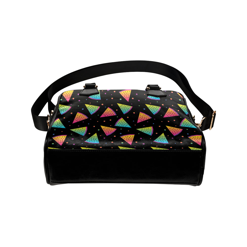 Rainbow Watermelon Pattern Print Design A04 Shoulder Handbag