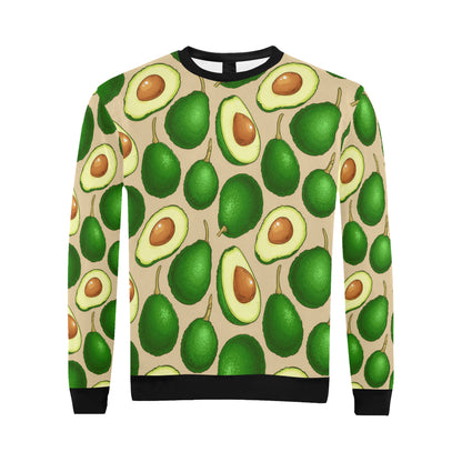 Avocado Pattern Print Design AC010 Men Long Sleeve Sweatshirt