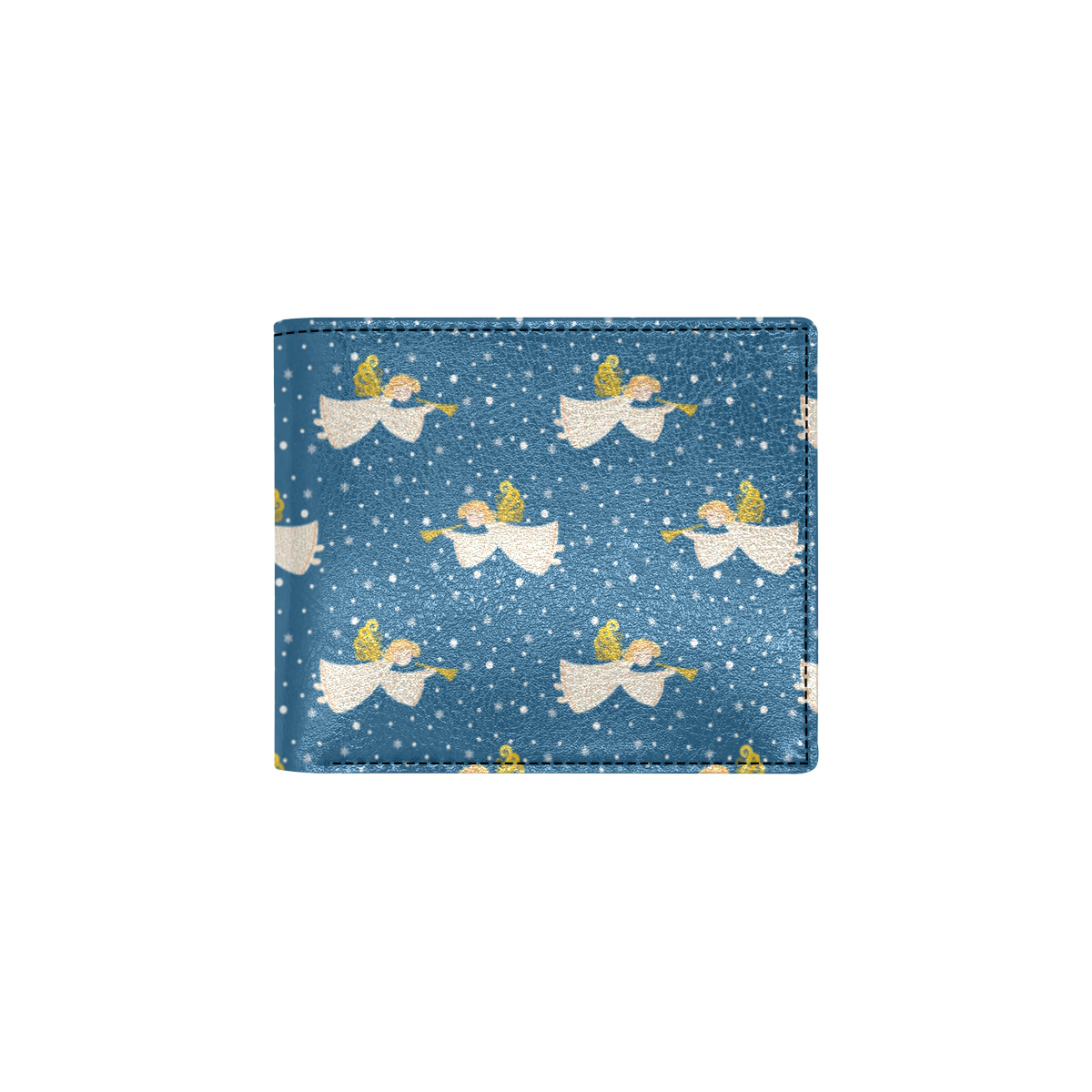 Angel Pattern Print Design 08 Men's ID Card Wallet