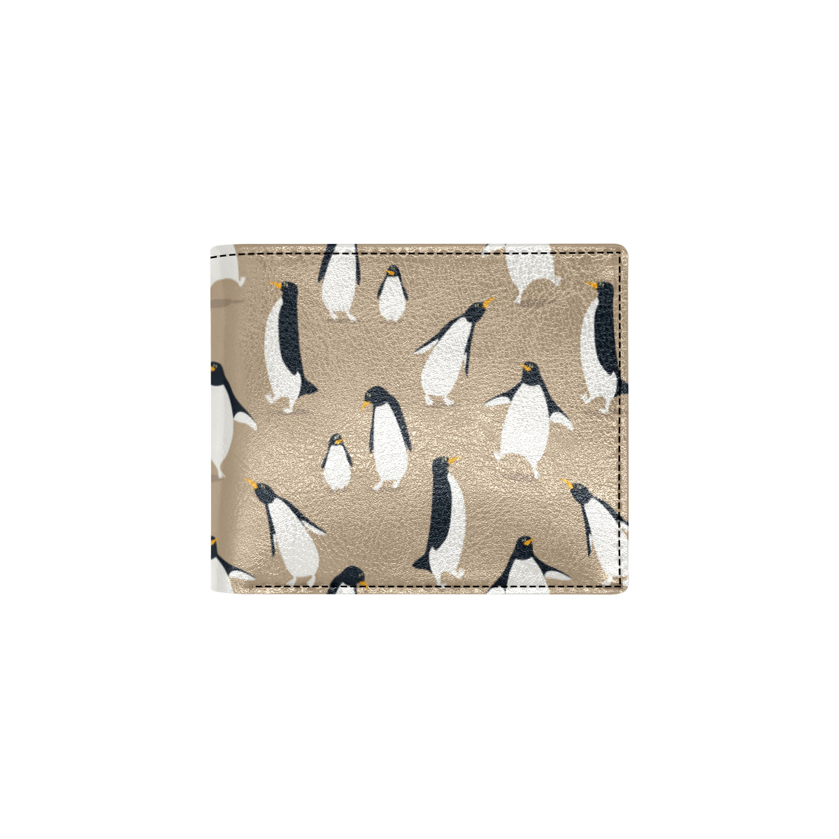 Penguin Pattern Print Design A01 Men's ID Card Wallet