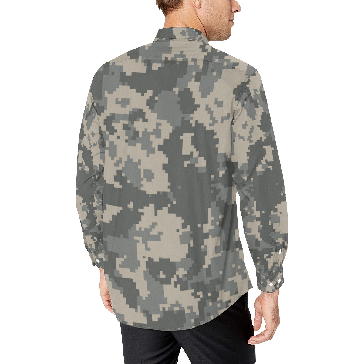 ACU Digital Camouflage Men's Long Sleeve Shirt