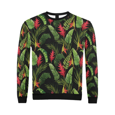 Bird Of Paradise Pattern Print Design BOP010 Men Long Sleeve Sweatshirt