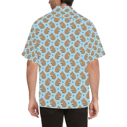 Capybara Pattern Print Design 01 Men's Hawaiian Shirt