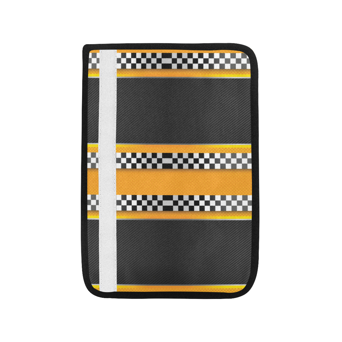 Checkered Pattern Print Design 01 Car Seat Belt Cover