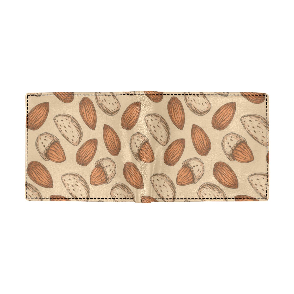 Almond Pattern Print Design 04 Men's ID Card Wallet
