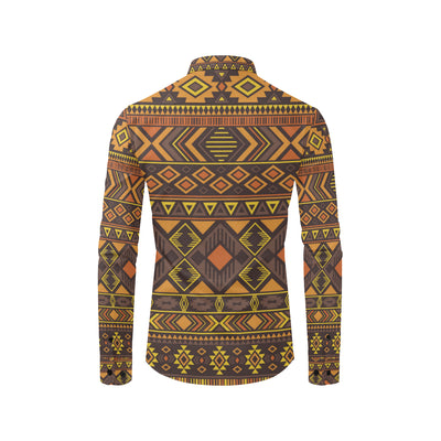 Navajo Pattern Print Design A06 Men's Long Sleeve Shirt