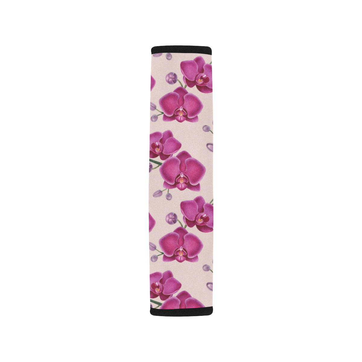 Orchid Pattern Print Design A02 Car Seat Belt Cover