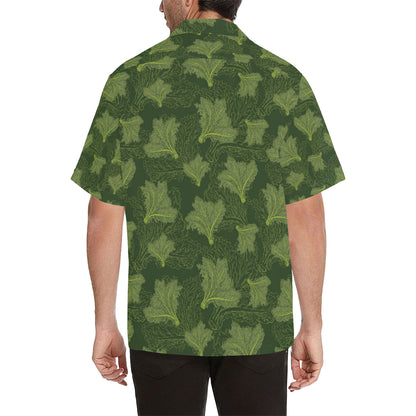 Kale Pattern Print Design 01 Men's Hawaiian Shirt